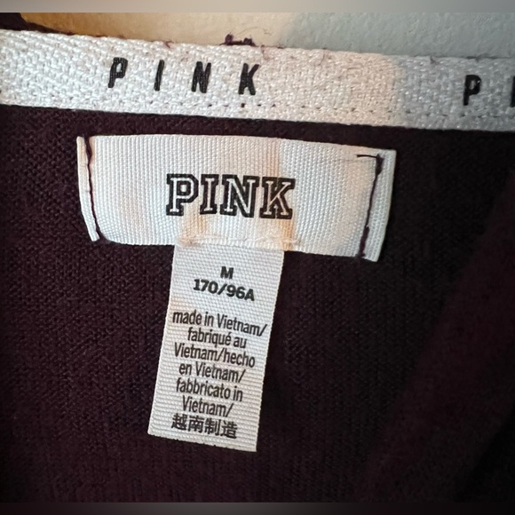 PINK FULL ZIP SWEATERS SIZE MEDIUM - Picture 4 of 6